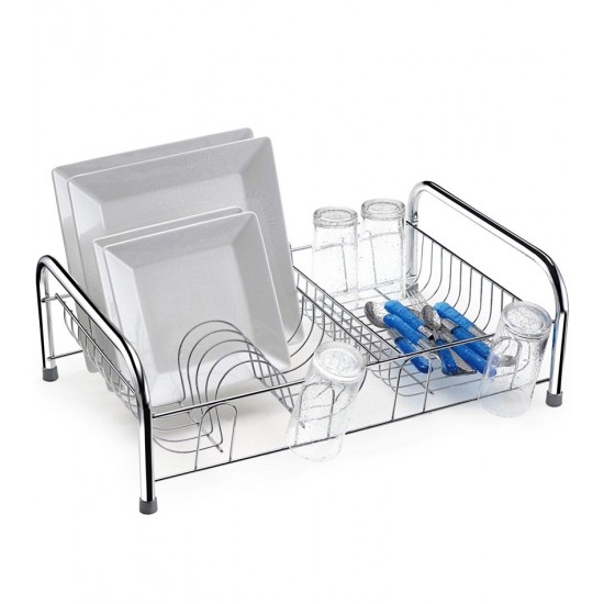 Escorredor 10 Lugares 54cm por 37cm Para Louças Máxximo Arthi Aço Cromado